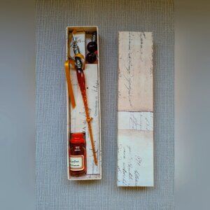 Elegant Calligraphy Set with Ink and Pen